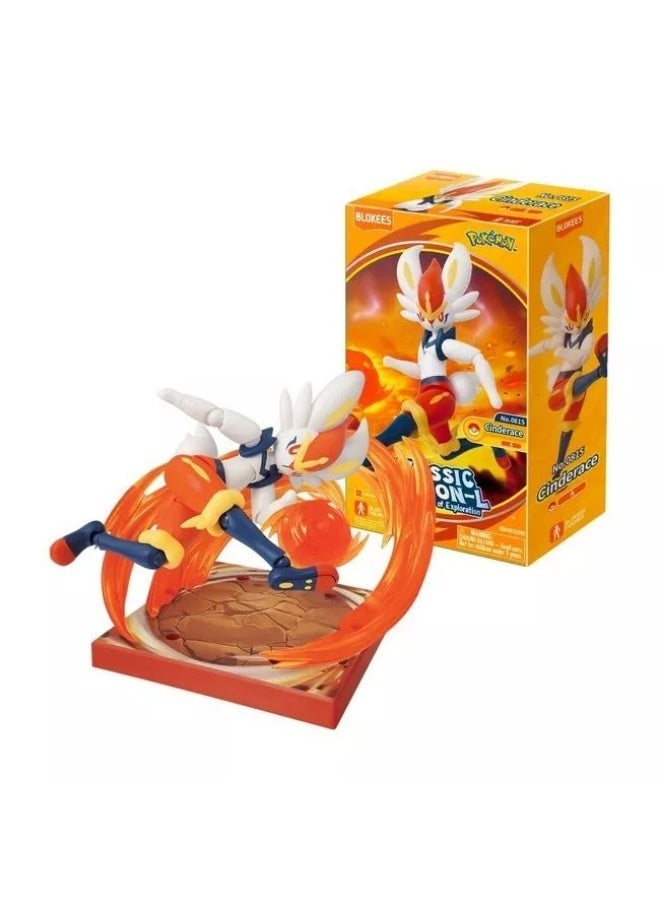 Blokees Pokémon Cinderace Classic Version‑L Model Kit 74108 - Image 1