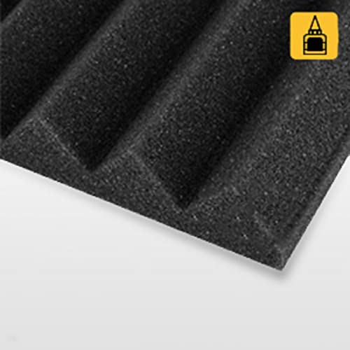 ATOOTFUSION Acoustic Panels, 2" X 12" X 12" Acoustic Foam Panels, Studio Wedge Tiles, Sound Panels wedges Soundproof Sound Insulation Absorbing Home and Office(Black) (Count 24) - Image 5
