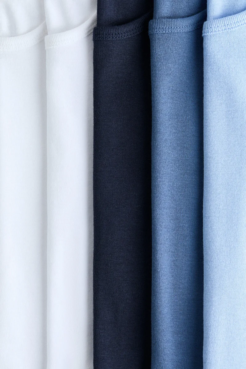 اتش اند ام بلوزة بدون أكمام من القطن عبوة من 5 قطع