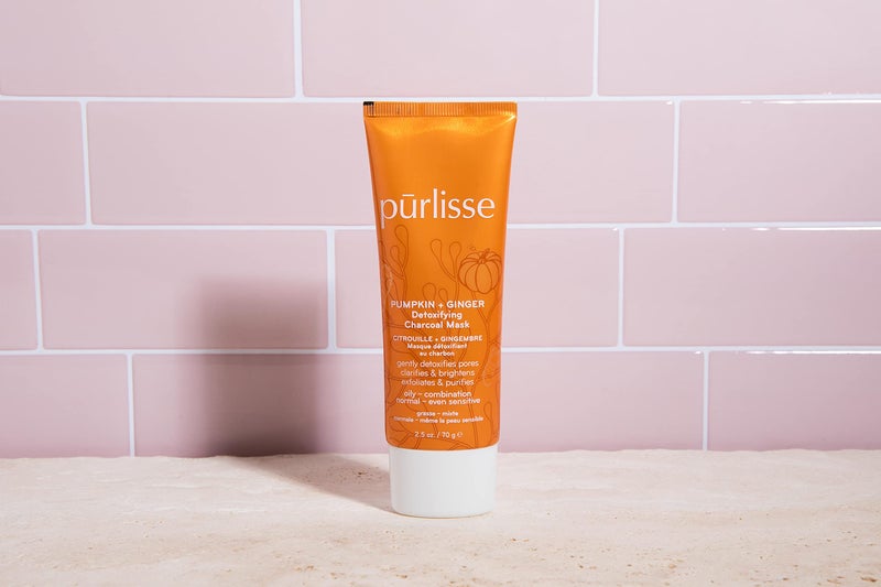 بورليس Purlisse Pumpkin and Ginger Detoxify Cynaction Mask: خالية من القسوة ونظيفة Paraben و Culfate خالية من الكبريتات. 2.5 أوقية - Image 3