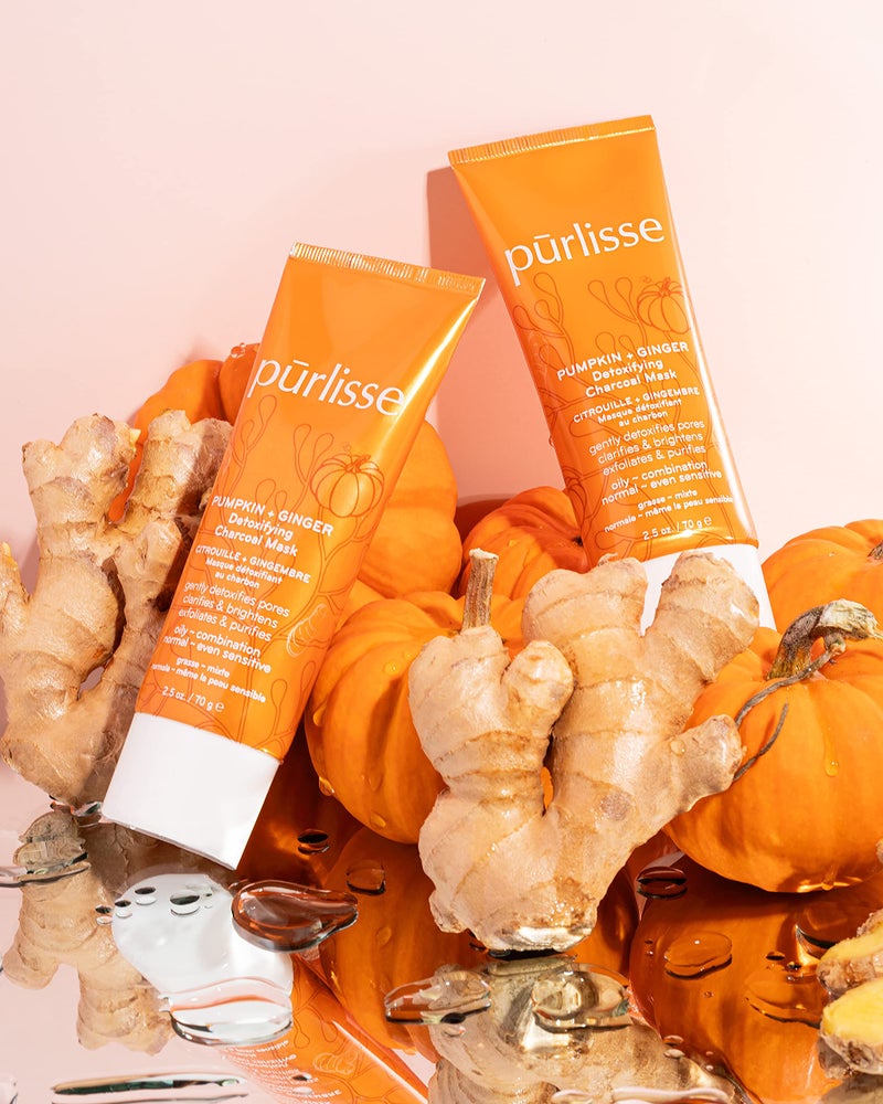 بورليس Purlisse Pumpkin and Ginger Detoxify Cynaction Mask: خالية من القسوة ونظيفة Paraben و Culfate خالية من الكبريتات. 2.5 أوقية - Image 5
