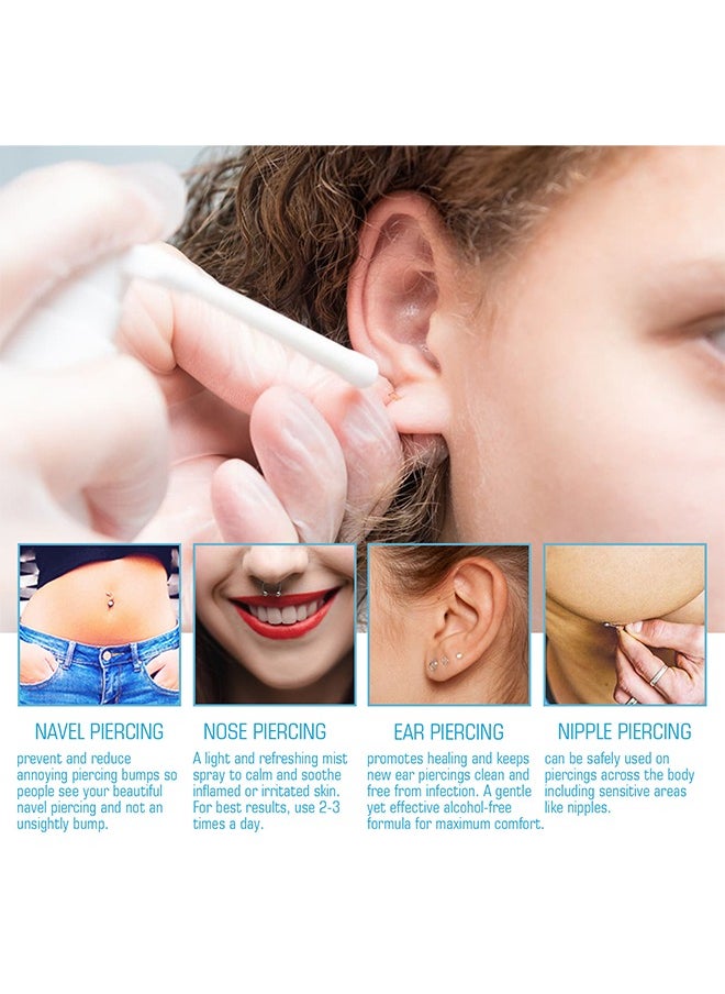 SOUTH MOON Piercing Aftercare Spray, Preventing Ear Canal Infection, Reducing Swelling Relieving Pain, Ear Hole Cleaning Anti Blocking Odor Removing Spray - 30ML  - Image 3