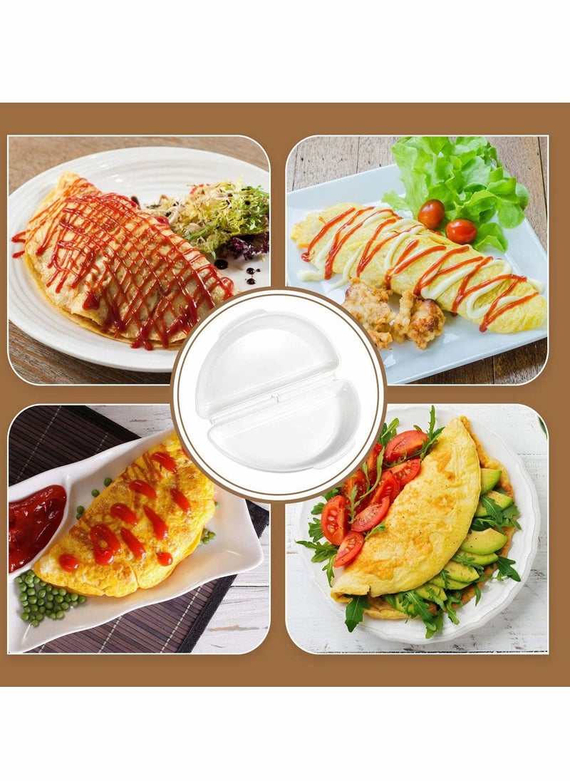 Egg Poacher and Omelet Pan for Microwave, 2 Cavity for Perfect Poached Eggs, Microwave Cookware Easy Eggs Set for Quick and Healthy Breakfast, Dishwasher Safe Non-Stick, Kitchen Essentials - Image 4
