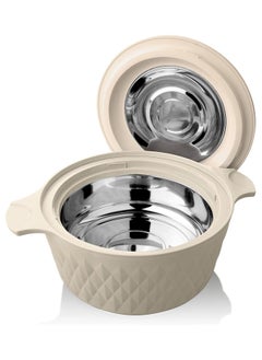 3 Pcs Casserole Hotpot Set Stainless Steel Insulated Hot Pot Food Warmer And Cold With Lid Keep Food Warm For Up To 4 Hours And Cold For Up To 6 Hours Serving Dish Roti Box Diamond Beige - pzsku/Z29EA4A028D92A1182E97Z/45/_/1678178131/abbe23ec-14c7-470d-ac8e-32c01bf5c016