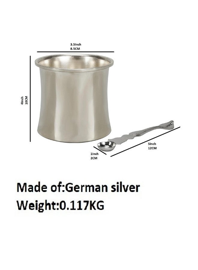 Sigaram German Silver Panch Patre with Pooja Hand for Home Temple Pooja Decore K3975 - Image 2