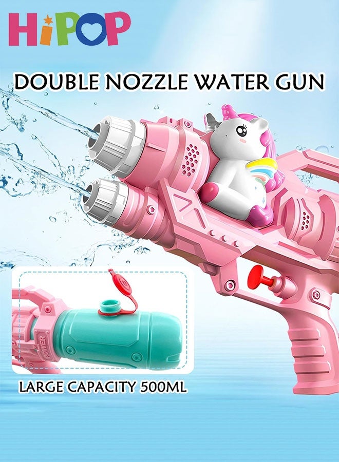 HIPOP Double Spray Head Water Gun, Cartoon Water Gun Swimming Toys for Adult Kids, 500ml Larger Water Guns Summer Beach Swimming Pool Backyard Lawn Party Games - Image 3