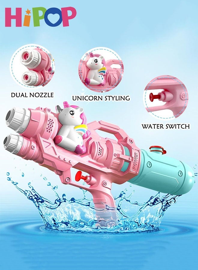 HIPOP Double Spray Head Water Gun, Cartoon Water Gun Swimming Toys for Adult Kids, 500ml Larger Water Guns Summer Beach Swimming Pool Backyard Lawn Party Games - Image 4