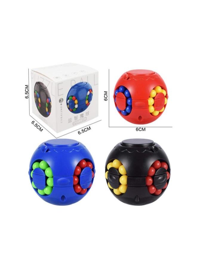 Decompression Cube Magic Bean Gyroscope Puzzle Cube, Creative Fingertip Gyro Cube Toy, Fidget Spinner Gyro Relieves Stress & Anxiety Toy for Children and Adults