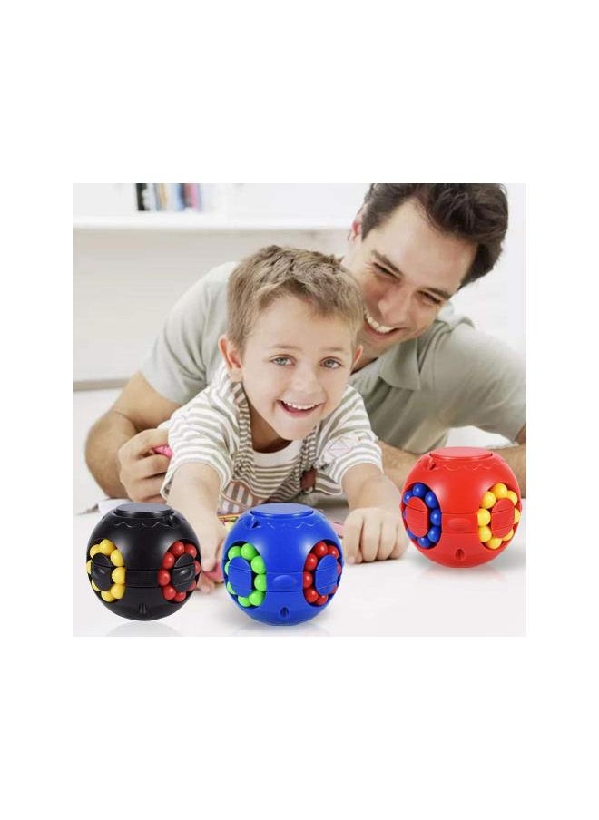 Decompression Cube Magic Bean Gyroscope Puzzle Cube, Creative Fingertip Gyro Cube Toy, Fidget Spinner Gyro Relieves Stress & Anxiety Toy for Children and Adults