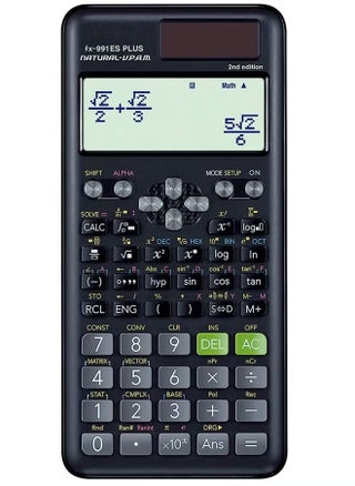 Advanced Engineering Science Calculator with Protective Cover, 417 Functions, Digital LCD Display, fx-991ES Plus-2 (2nd edition) - Perfect for Students and Professionals (Black) - pzsku/Z29EA8DBE9D4F253794FCZ/45/1746197705/ba8c79da-b477-4a63-b88e-c3fb6c4c9bd3