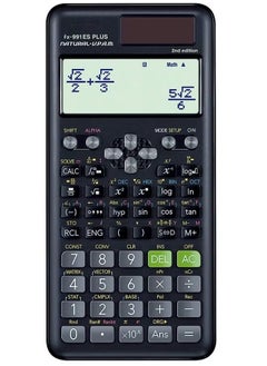 Fazza Advanced Engineering Science Calculator with Protective Cover, 417 Functions, Digital LCD Display, fx-991ES Plus-2 (2nd edition) - Perfect for Students and Professionals (Black)  - Image 1