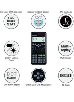 Fazza Advanced Engineering Science Calculator with Protective Cover, 417 Functions, Digital LCD Display, fx-991ES Plus-2 (2nd edition) - Perfect for Students and Professionals (Black)  - Image 5