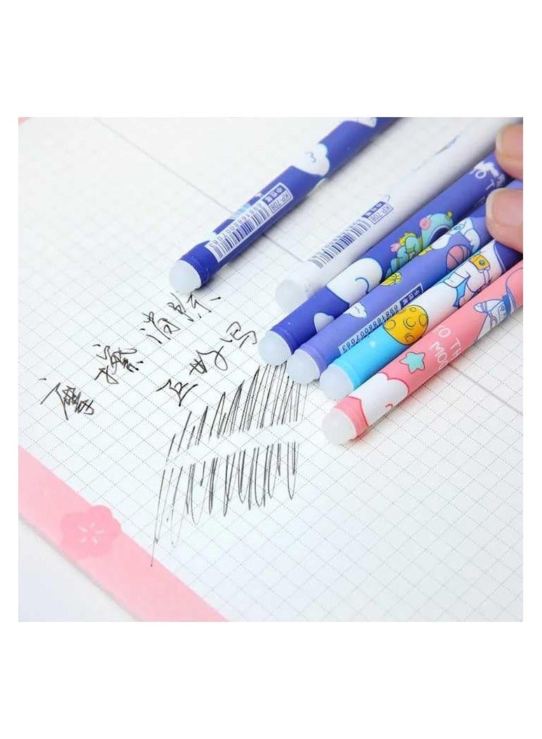 Generic Erasable Gel Pens with Magic Eraser Attached 0.5mm, Cute Erasable Pens, Student Gifts, Office Supplies 3 Dry Erase Pens  - Image 3