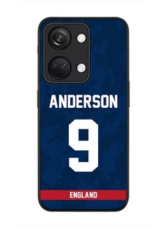 Cover for ONEPLUS NORD 3 5G / OnePlus Ace 2V Case, Rugged Black Slim fit Protective Phone Cases - Player Name - James Anderson, Jersey Number- 9