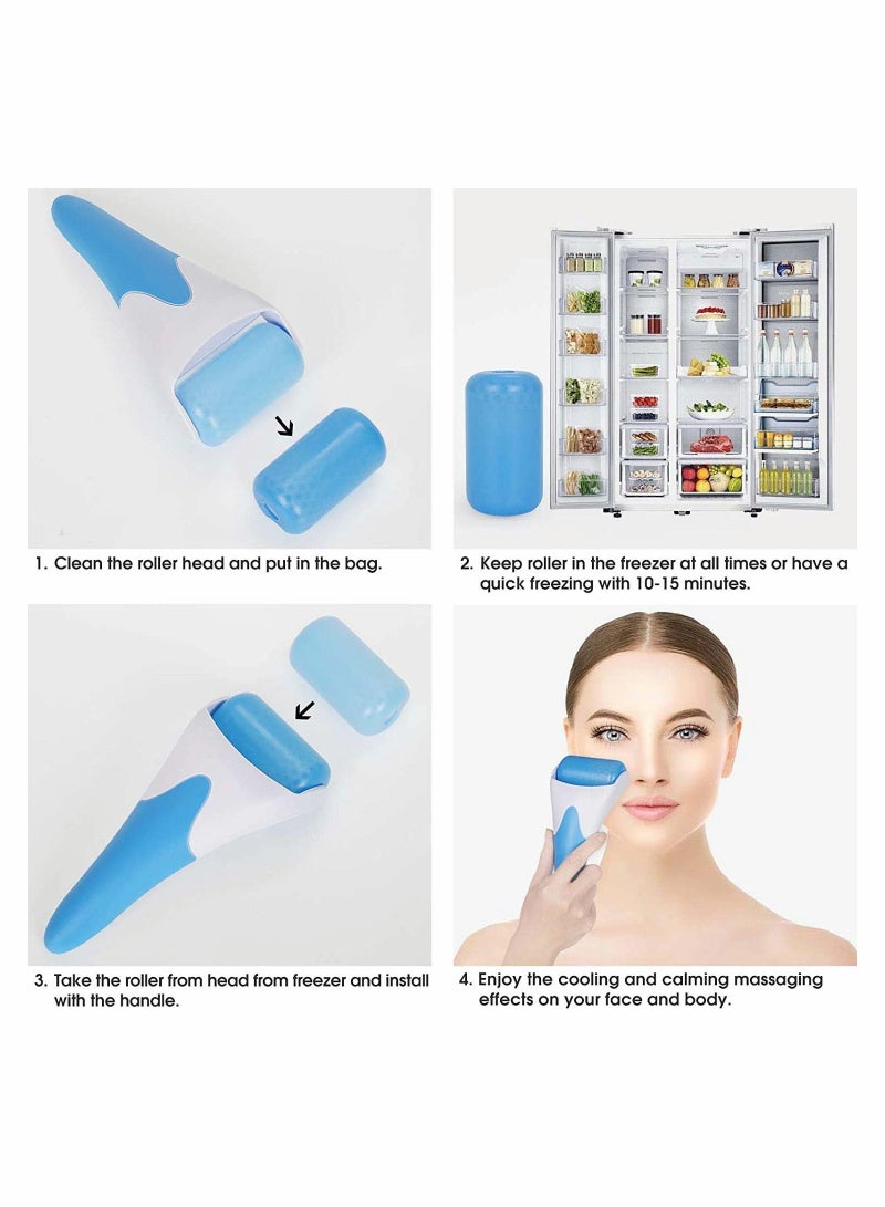 SYOSI Ice Roller Is Suitable For Facial And Eye Puffiness Relief, Cold Gel Ice Roller Massager - Image 5