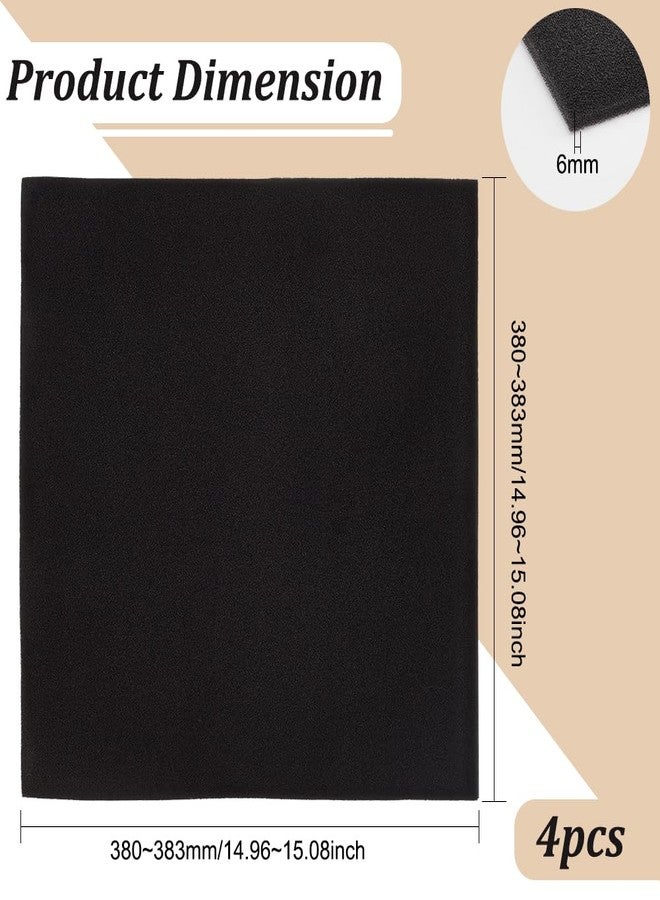 BENECREAT 4Pcs 15x15 Inch Air Conditioner Filters, Square Air Condition Filters Replacement Activated Carbon Air Filter Sponge Sheet, 6mm Thick. - Image 2