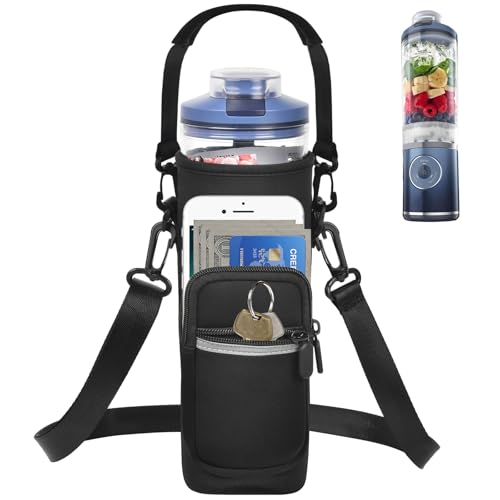 SAIKA Personal Blender Bag for Ninja Blast Max BC251/ BC151, Portable Cordless Blender Carrying Case with Reflective Strip, Shoulder Strap, Handle and Accessories Pocket (Cover Only) - Image 1