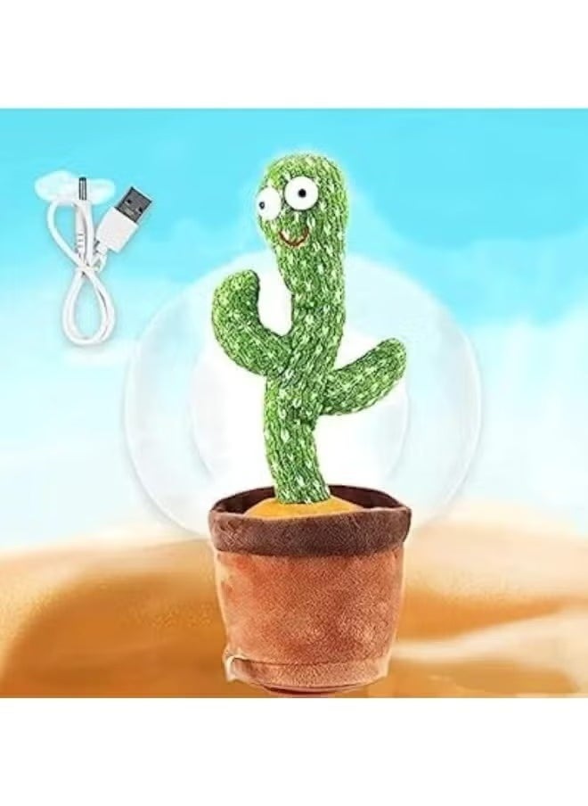 جاجيك - Electronic Dancing Cactus Toy – Talking, Wriggling, Singing, and Recording – Interactive & Fun, Repeats What You Say – Perfect Gift for Babies & Kids - Image 1