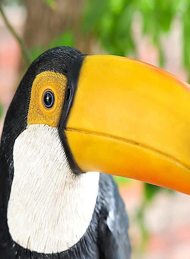 koTTIYA Resin Bird Figurine Toucan Figurine Animal Figurine Tropical Bird Statue Desktop Decorative Sculpture for Home Office Decoration - Image 2