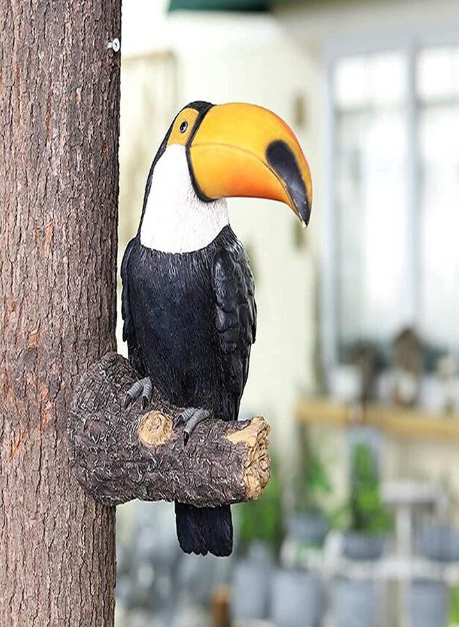 koTTIYA Resin Bird Figurine Toucan Figurine Animal Figurine Tropical Bird Statue Desktop Decorative Sculpture for Home Office Decoration - Image 5