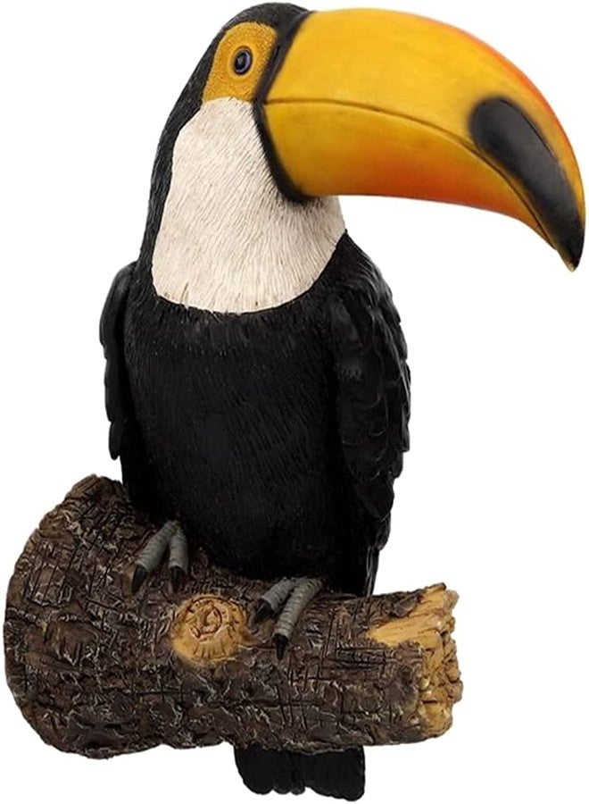 koTTIYA Resin Bird Figurine Toucan Figurine Animal Figurine Tropical Bird Statue Desktop Decorative Sculpture for Home Office Decoration - Image 1