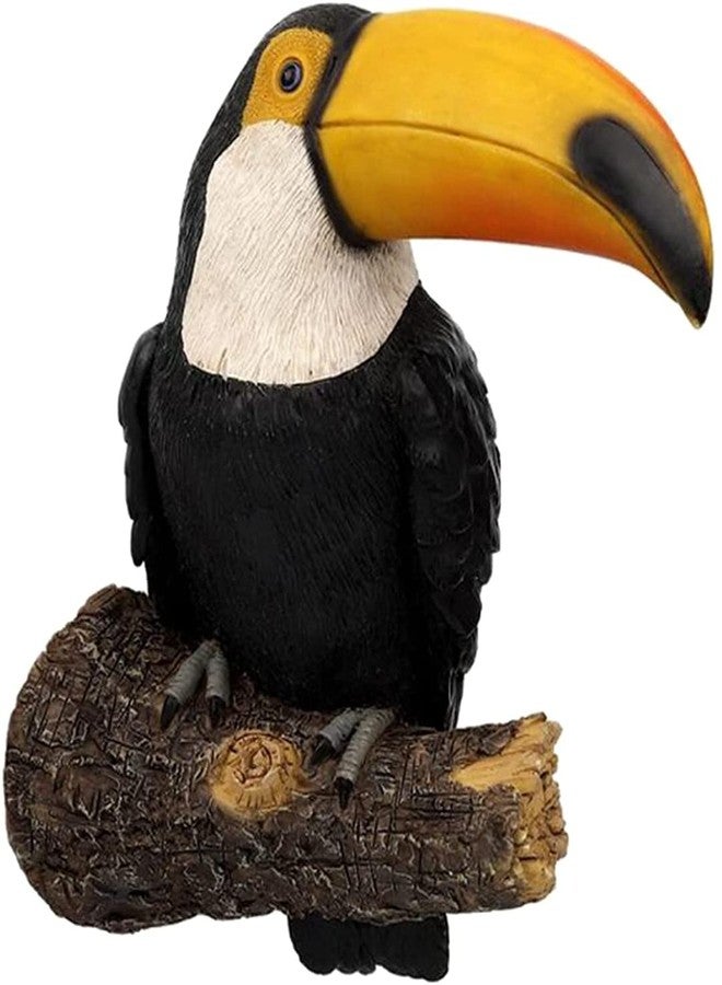 koTTIYA Resin Bird Figurine Toucan Figurine Animal Figurine Tropical Bird Statue Desktop Decorative Sculpture for Home Office Decoration - Image 3