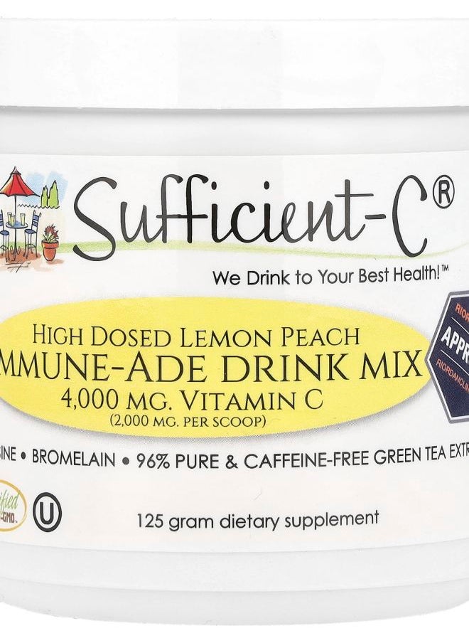 Sufficient-C High Dosed ImmuneAde Drink Mix Lemon Peach 125 g 