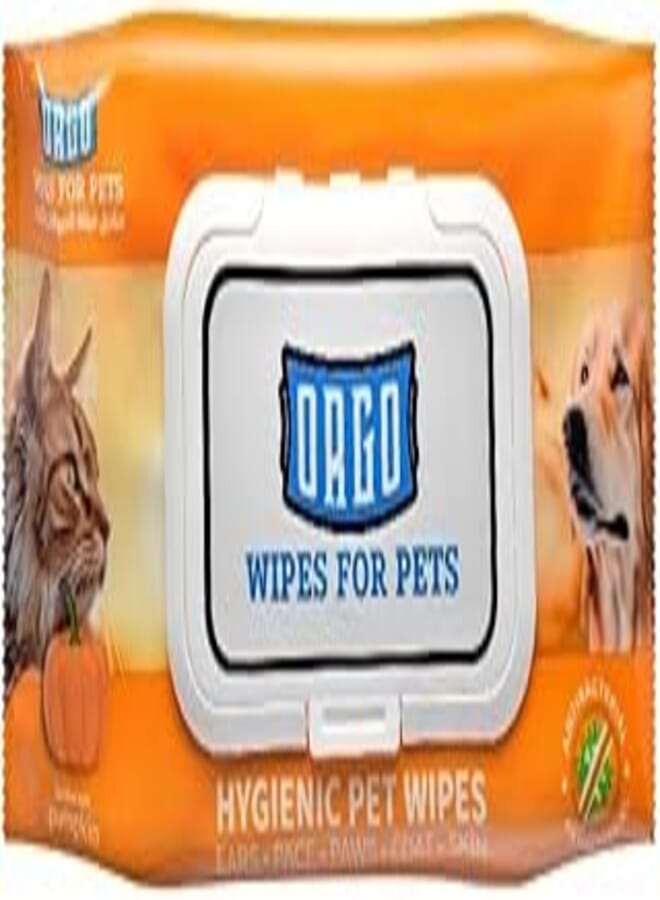 Orgo Pet Wipes, 48 Wipes (48 Wipes, Pumpkin Scent)