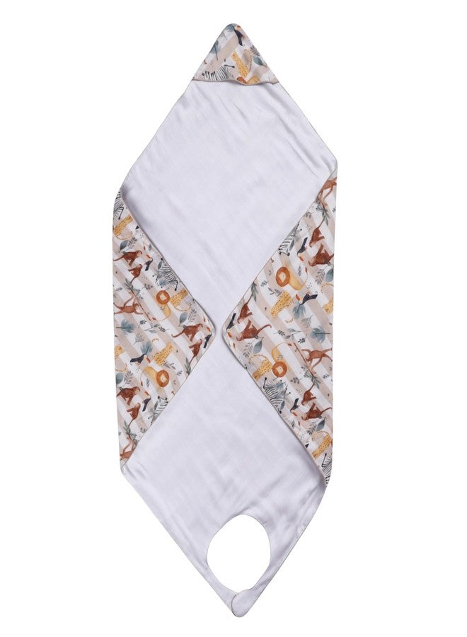 Cocoon Care Bamboo Muslin Cotton Premium 3-in-1 Baby Towel Wrap | Swaddle Wrap & Nursing Cover |3-Layer Ultra-Soft & Breathable Muslin | 35 x 35 Inch |Forest - Image 1