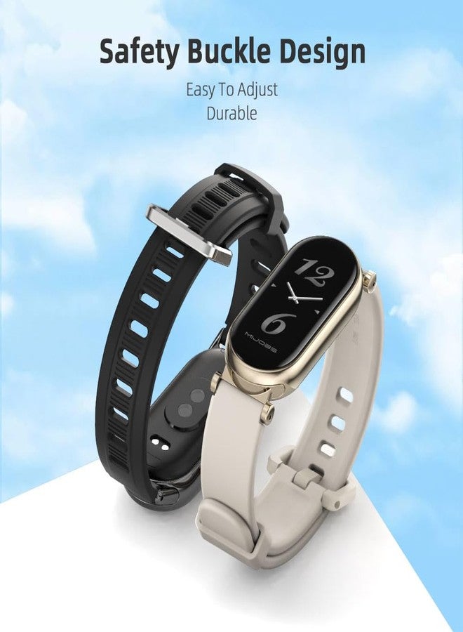 MIJOBS Strap for Mi Band 10/9/8, Replacement Wristband for Xiaomi Smart Band 9 Silicone Sport Watchband - Image 5