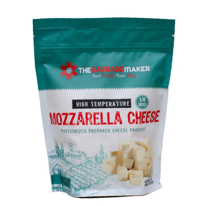 The Sausage Maker - High Temperature Cheese Assortment Pack - 3, 1 pound Packs - Cheddar, Hot Pepper and Mozzarella - Image 3
