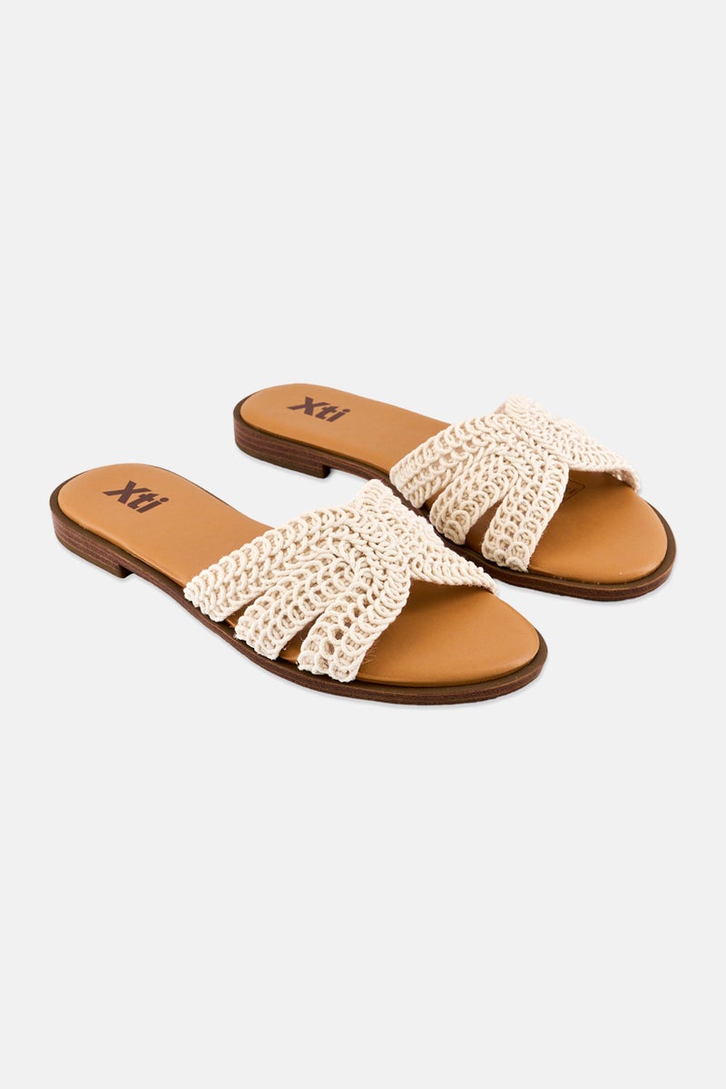 Xti Women Slip On Flats, Beige  - Image 1