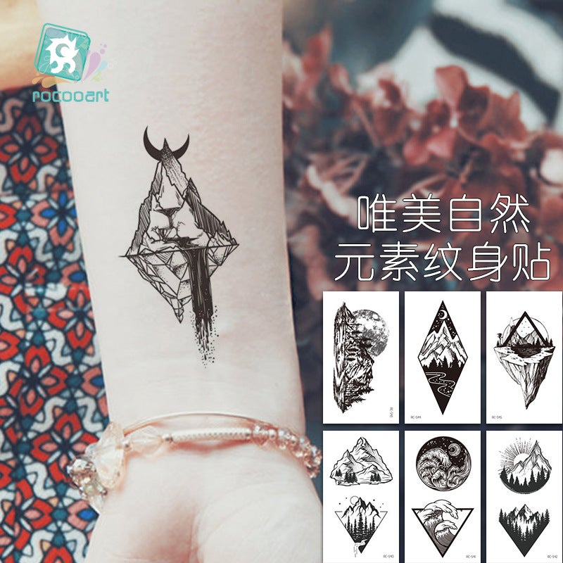 Ruikalong Supply New Waterproof Fresh Tattoo Sticker Fashion Trend Beautiful Personality Tattoo Sticker - Image 1