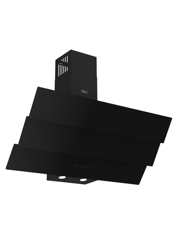 Teva Decorative Hood 90 cm flow power 800m3\h, Black Glass, Touch control, 4 Speed Levels, internal and external recycle, 90-3TC-850- BLACK  - Image 1