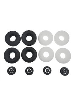 Naughty Dragon C54 Original Tire Four-wheel Drive Pickup Truck Off-road Vehicle Tire Upgrade Modification DIY PARTS Accessories-Color:WPL C54 Super Soft Tire Set 4 (including Sponge) With Wheel Hub