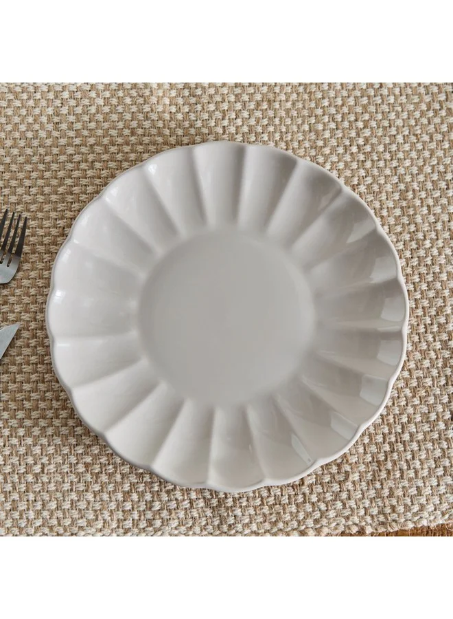 Home Box Siam Scallop Dinner Plate 27 x 2.8 x 27 cm