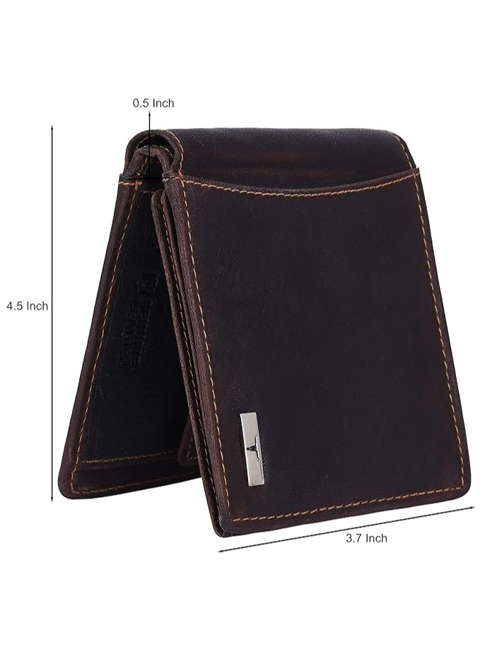 URBAN FOREST Oliver Vintage Brown Leather Wallet for Men - Image 3