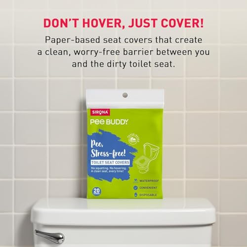 PEE BUDDY Disposable Toilet Seat Covers - 20 Sheets (Pack of 4)| No Direct Contact with Unhygienic Seats | Easy To Dispose | Nature Friendly | Must Have For Women and Men - Image 3