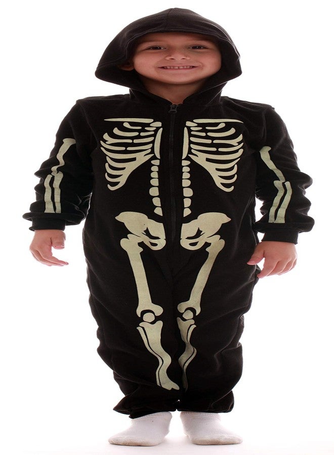 #followme Glow In The Dark Skeleton Boys Jumpsuit 6541-10-12 - Image 3