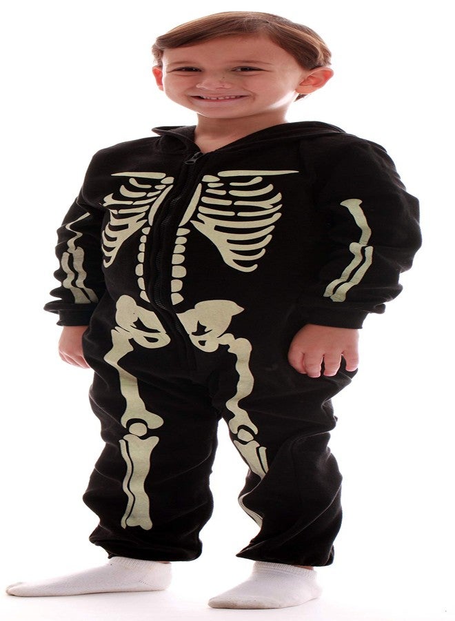 #followme Glow In The Dark Skeleton Boys Jumpsuit 6541-10-12 - Image 2