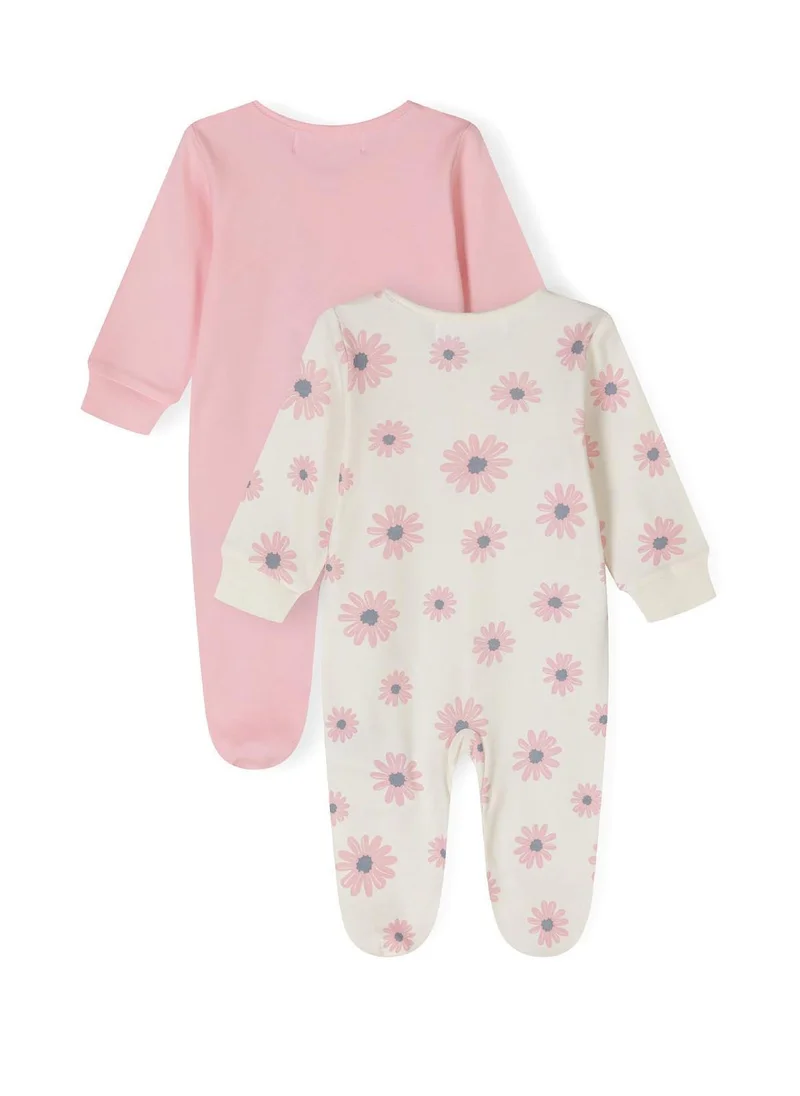 مينوتي Baby 2 Pack Long Sleeve Sleepsuits