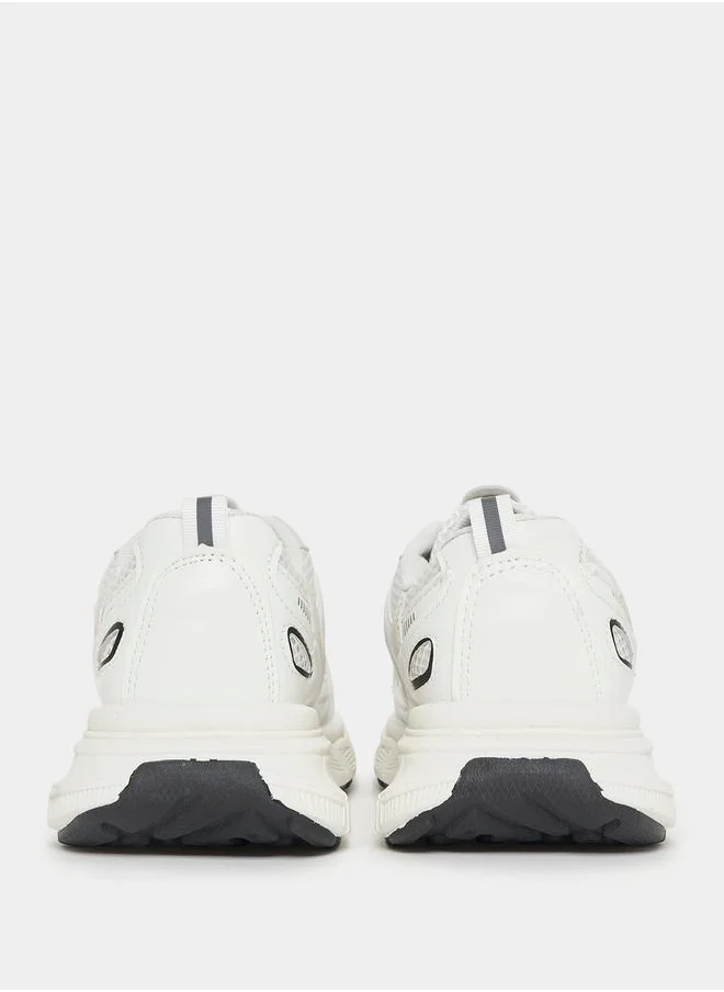 Styli Colorblock Paneled Chunky Sneakers