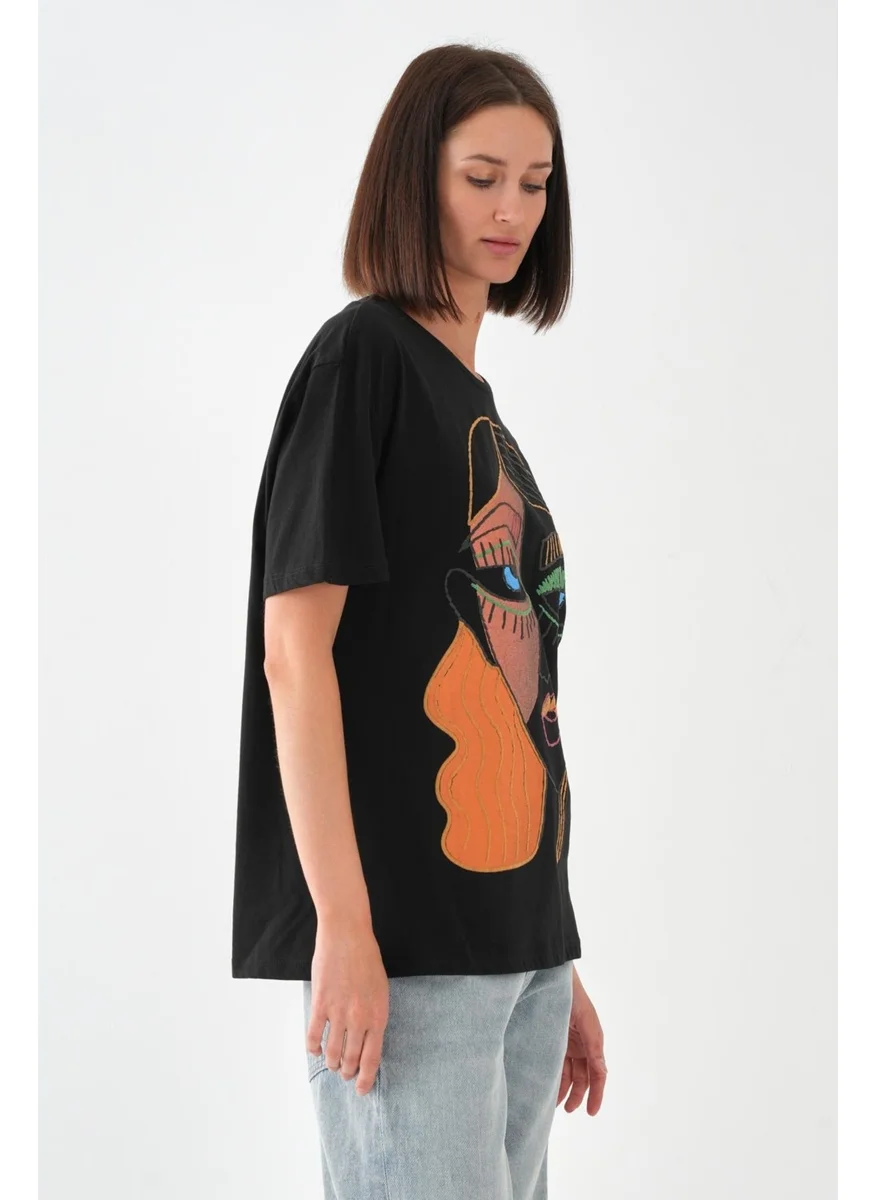 Alexander Gardi Alexandergardi Printed Basic Women's T-Shirt