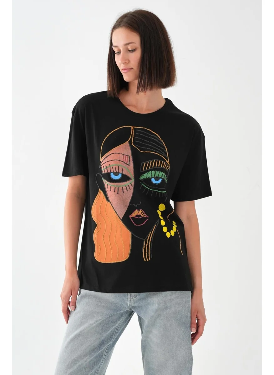 Alexander Gardi Alexandergardi Printed Basic Women's T-Shirt