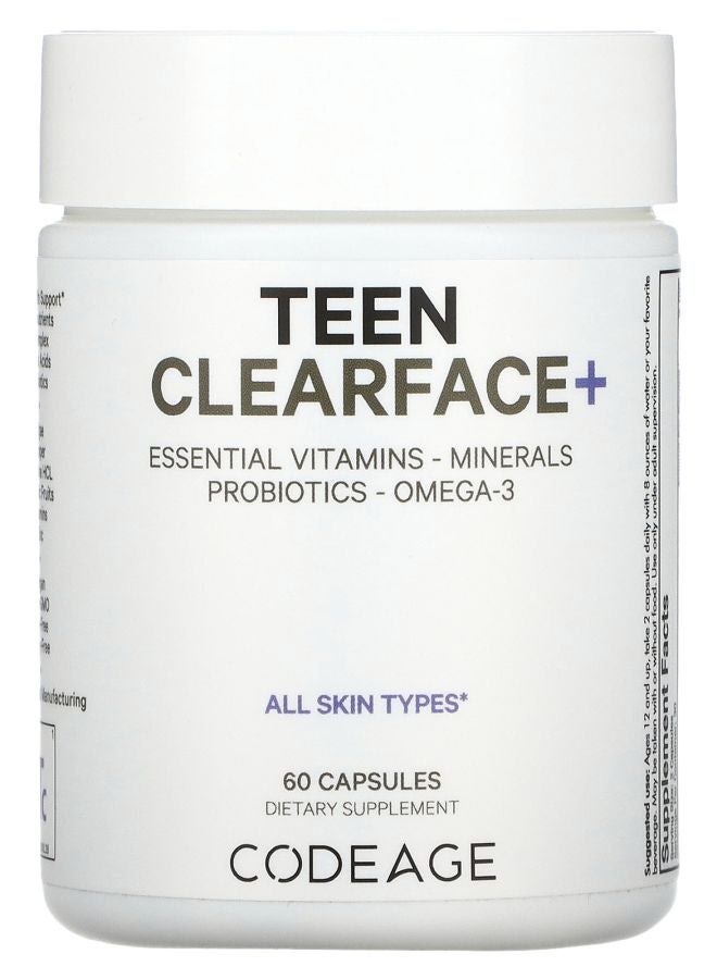 Codeage Teen Clearface Vitamins 60 Capsules