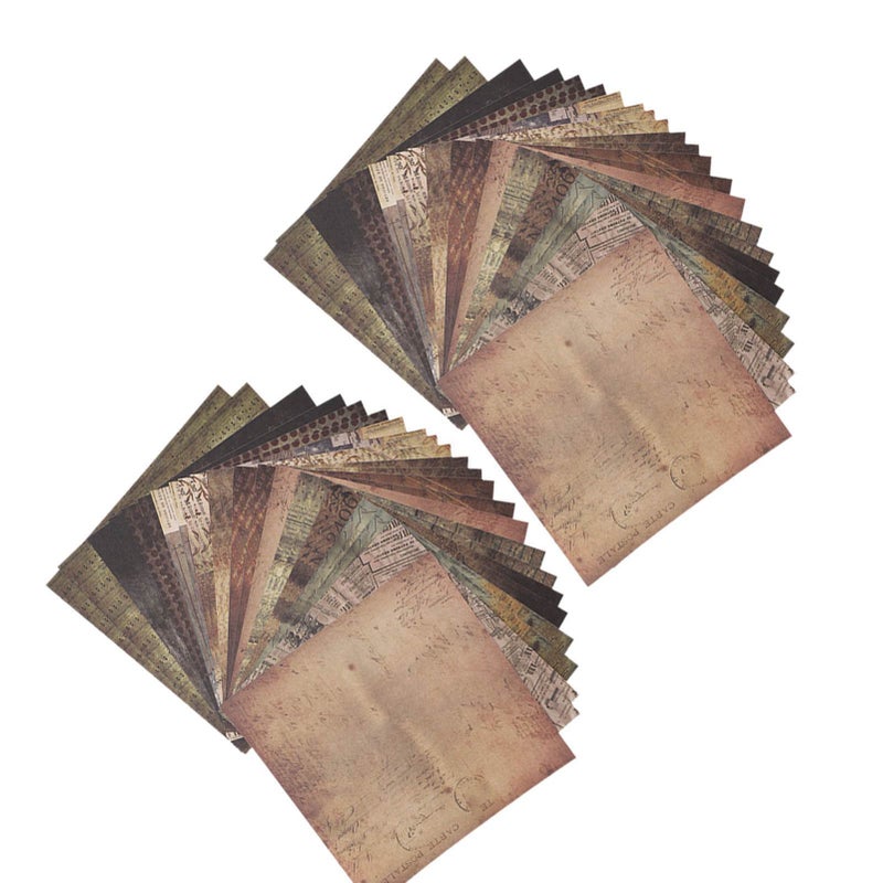 48 Sheets DIY Scrapbook Paper Album Scrapbook Pattern Greeting Cards Junk Journal Card Decorator - Image 4