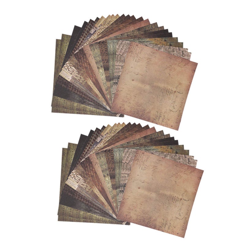 48 Sheets DIY Scrapbook Paper Album Scrapbook Pattern Greeting Cards Junk Journal Card Decorator - Image 3