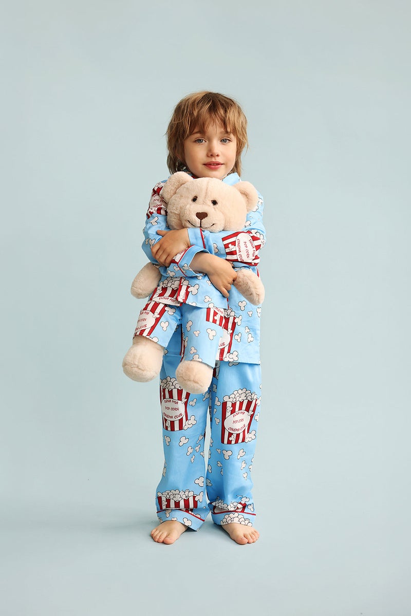 Luna Mia 'Pop' Joy Pyjama Set With Matching Teddy Bear - Image 4