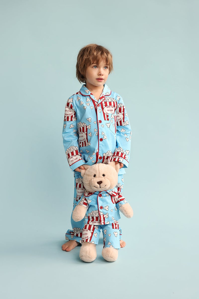 Luna Mia 'Pop' Joy Pyjama Set With Matching Teddy Bear - Image 3