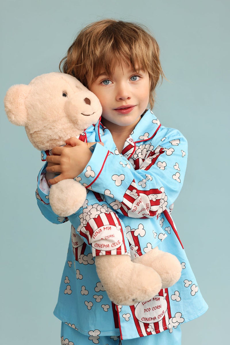 Luna Mia 'Pop' Joy Pyjama Set With Matching Teddy Bear - Image 1